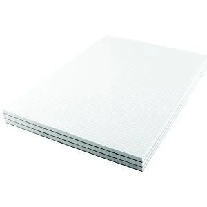 Image of Q-Connect 5mm Quadrille Board Back Memo Pad 160 Pages A4 Pack of 10