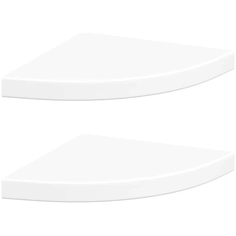 Image of VIDAXL Vidaxl - Floating Corner Shelves 2 pcs White 35x35x3.8cm mdf 8720286075487
