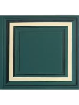 Image of Arthouse Stately Panel Emerald Wallpaper