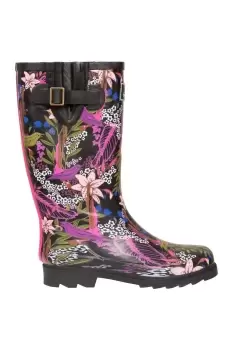 Image of Elena Floral Wellington Boots