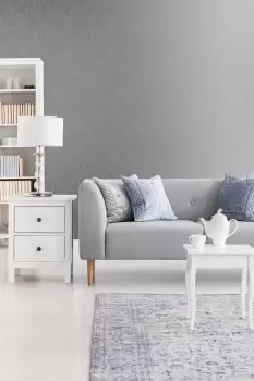 Image of Superfresco Diamond Geo Grey and Silver Wallpaper