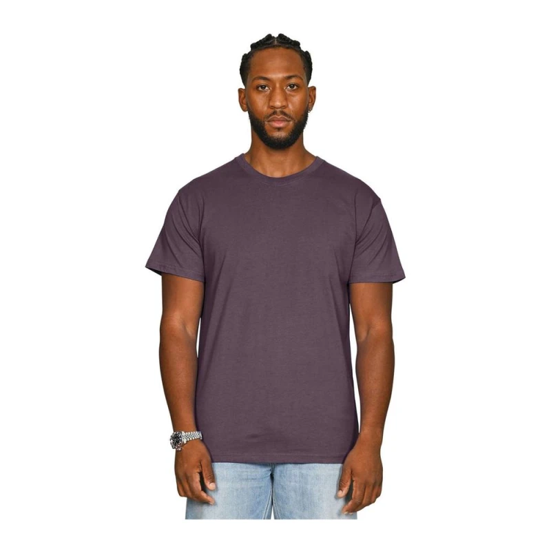 Image of Casual Classics Mens Supreme Combed T-Shirt in Plum Size: XS Plum Male XS