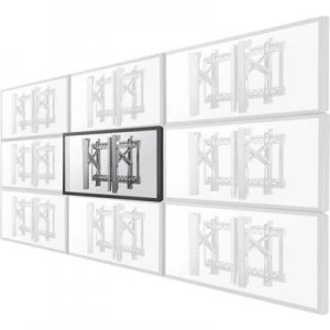 Image of NewStar LED-VW2500BLACK1 Projection screen wall mount 81,3cm (32) - 190,5cm (75) Retractable