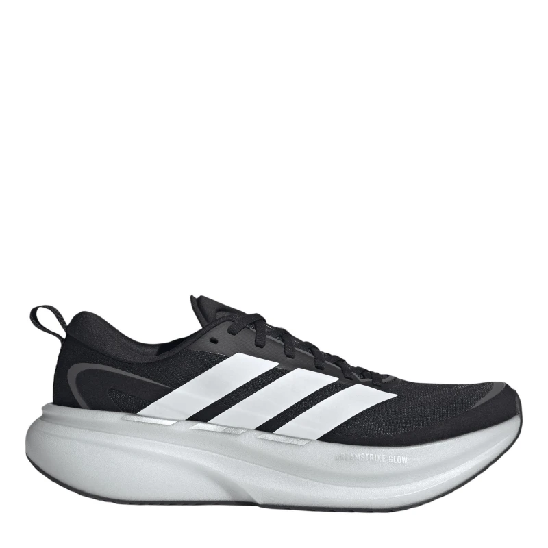 Image of adidas Supernova Glide Mens Running Shoes Black/White male 10.5 (45.3)
