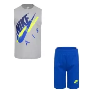 Image of Nike Nsw Amus Tanktop and Shorts Set Infant Boys - Blue