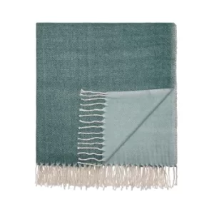 Image of Clarissa Hulse Palm Leaf Throw, Forest Green