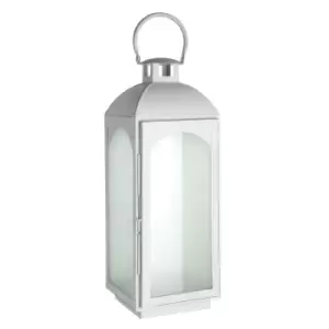 Image of Premier Housewares Complements Large Lantern - White Wash