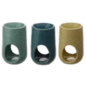 Image of Eden Ceramic Herring Bone Oil and Tart Burner