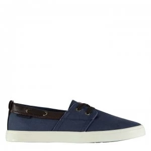 Image of SoulCal Sail Deck Canvas Trainers Mens - Navy