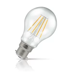 Image of Crompton GLS LED Light Bulb Dimmable B22 5W (40W Eqv) Warm White Filament Clear