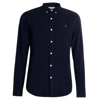 Image of Farah Fontella Cord Shirt - True Navy 412
