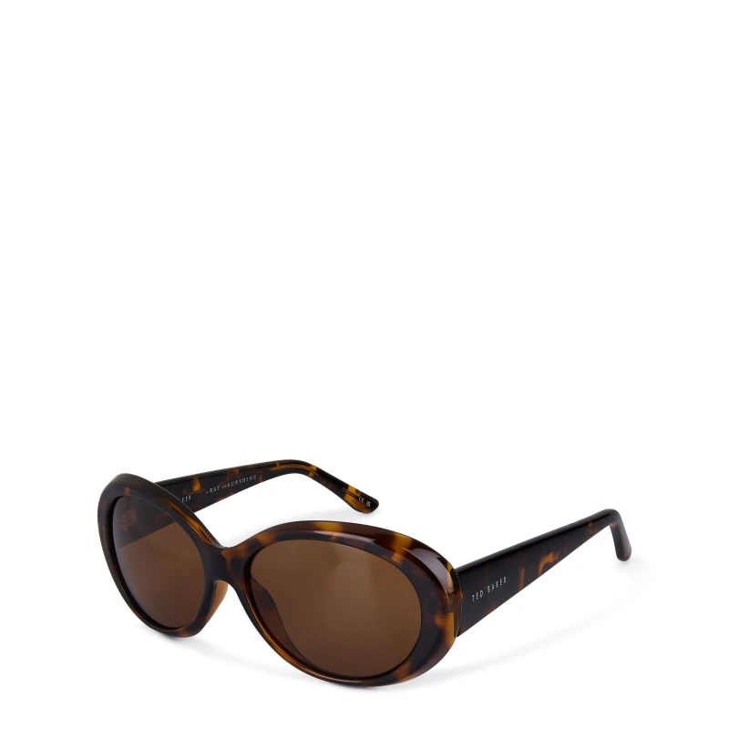 Image of Ted Baker Round Sunglasses - Brown Brown One Size