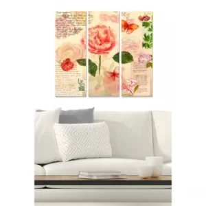 Image of MDF2919897 Multicolor Decorative MDF Painting (3 Pieces)