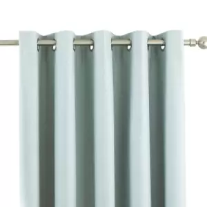 Image of Riva Home Eclipse Blackout Eyelet Curtains (46 x 72" (117 x 183cm)) (Duck Egg)