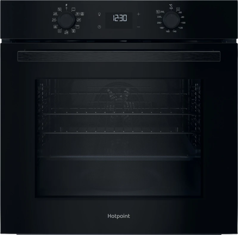 Image of Hotpoint Class 2 HO 458H B UK Built In Electric Single Oven - Black - A+ Rated