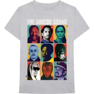 Image of The Suicide Squad - 9 Squares Unisex XX-Large T-Shirt - Grey