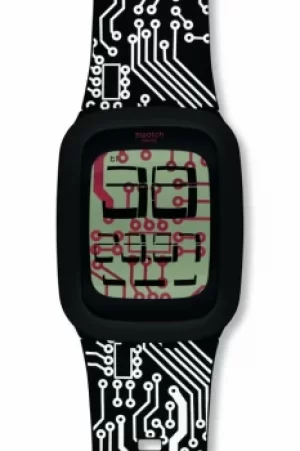 Image of Unisex Swatch Touch Alarm Chronograph Watch SURB117