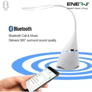 Image of Ener-j - LED Table Lamp with Music Speaker (White Body)