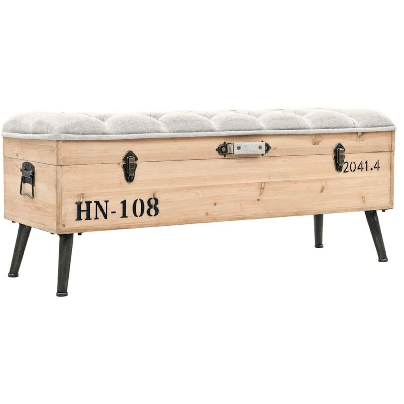 Image of VIDAXL Vidaxl - Storage Bench 110cm Solid Firwood 8720286666098