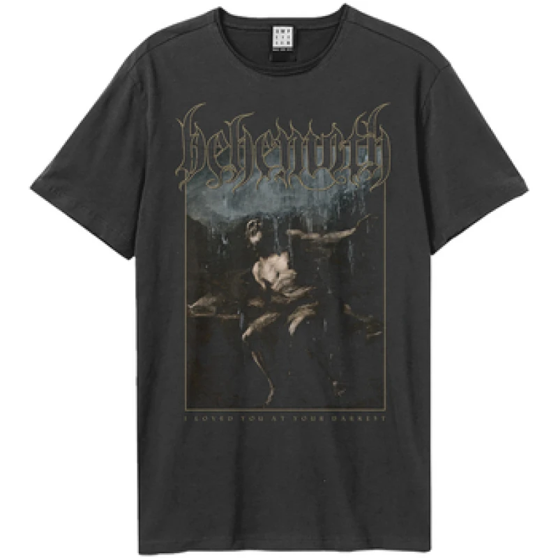 Image of Amplified Amplified Men I Loved You At Your Darkest Behemoth T-Shirt in Charcoal Size: X-Small Charcoal XS Male 5063750911267