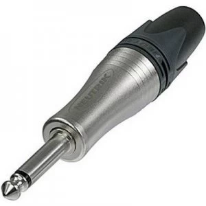 Image of Neutrik NP2XL 6.35mm audio jack Plug, straight Number of pins: 2 Mono Silver