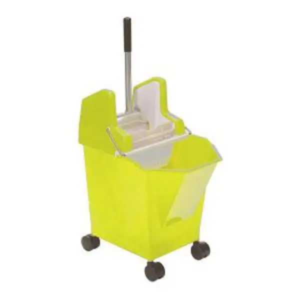 Image of ValueX Mop Bucket With Wringer 9 Litre With Castors Yellow - 0907060 EXR22756CP