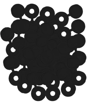 Image of Number Plate Plastic Caps - Black PWN1061 WOT-NOTS