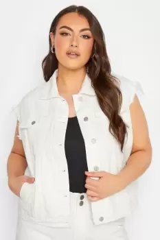 Image of Sleeveless Denim Jacket