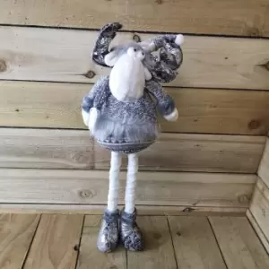 Image of 63cm 2 Assorted Extendable Leg Grey Reindeers