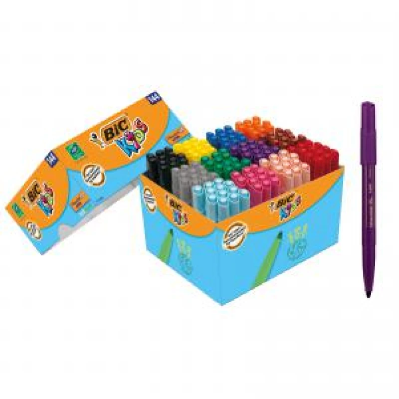 Image of BIC Kids Visacolor ECOlutions Colouring Pens Pack of 144