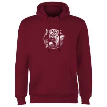 Image of Jurassic Park Flying Threat Hoodie - Burgundy - XXL
