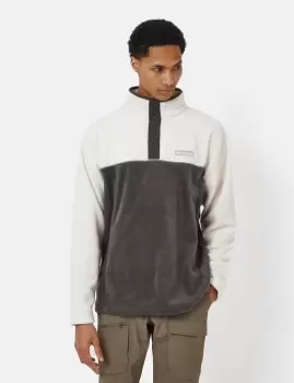 Image of Columbia Steens Mountain Half Snap Fleece - Shark Grey/Chalk White