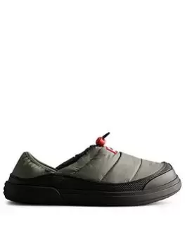 Image of Hunter Mens In/out Slipper, Grey/Black, Size 7, Men