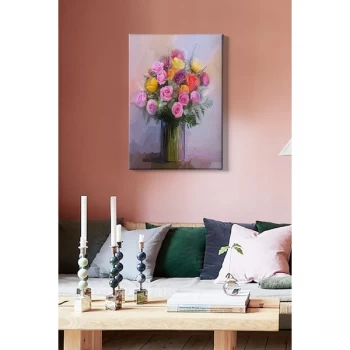 Image of Kanvas Tablo (50 x 70) - 162 Multicolor Decorative Canvas Painting