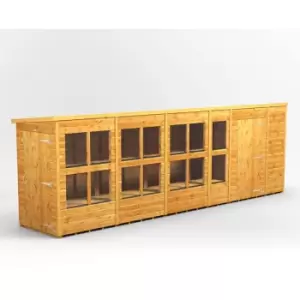 Image of 20x4 Power Pent Potting Shed Combi Building including 6ft Side Store