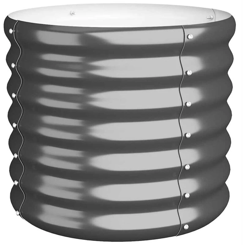 Image of VIDAXL Garden Planter Powder-coated Steel 40x40x36cm Anthracite Vidaxl 8720286855492