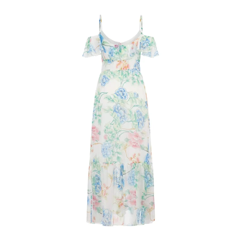 Image of Guess Womens dress Guess Elide Blanc Female L