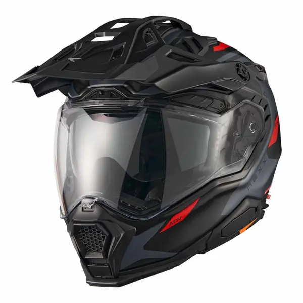 Image of Nexx X.WED3 Keyo Grey Red Matt Adventure Helmet Size S
