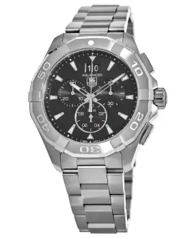 Image of Tag Heuer Aquaracer 300M Chronograph 43mm Black Dial Steel Mens Watch CAY1110.BA0927 CAY1110.BA0927