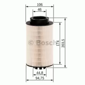 Image of Bosch 1457429655 Fuel Filter Element N9655