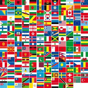 Image of Various Countries Team Flags