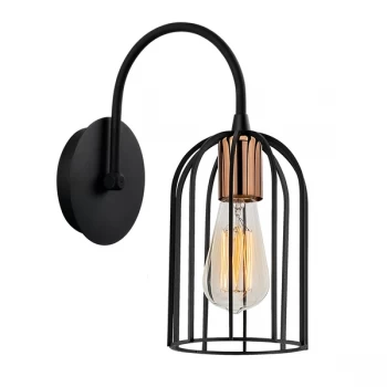 Image of Pamukkale - N-1222 Black Wall Lamp
