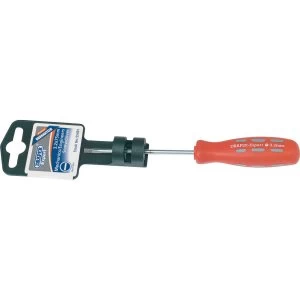 Image of Draper Expert Mechanics Soft Grip Parallel Slotted Screwdriver 3.2mm 75mm