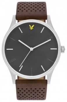 Image of Lyle and Scott Mens Brown Leather Strap Watch