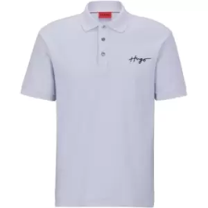 Image of Hugo Daipo Signature Polo Shirt - Purple