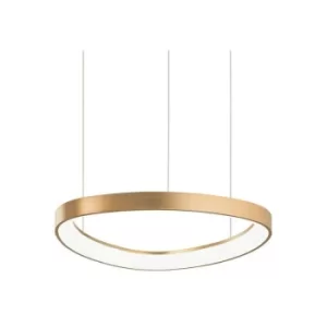 Image of Ideal Lux LED Decorative Integrated Pendant Light Brass, 3000K