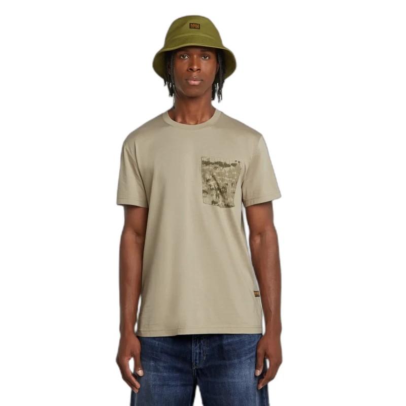 Image of G-Star T-Shirt G-Star Shadow Woven Beige Male S