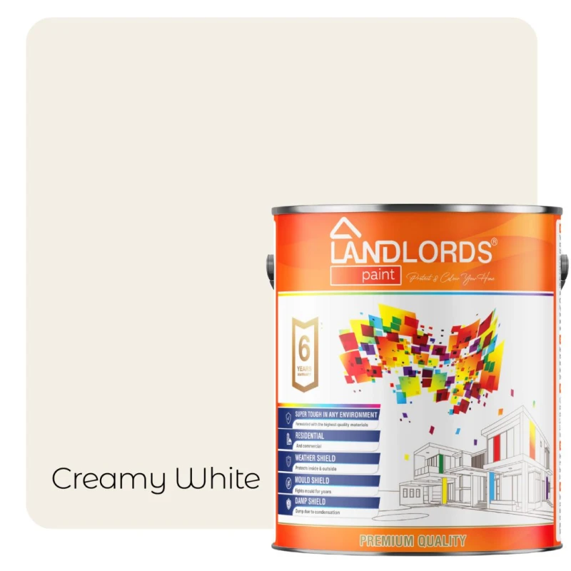 Image of Landlords Paint - Anti-Condensation Paint - Stops Condensation On Walls & Ceilings - Creamy White - 5L
