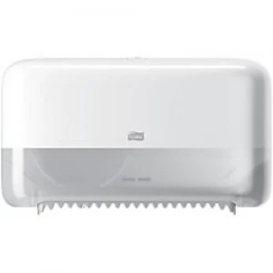 Image of Tork Toilet Roll Dispenser T7 Twin Coreless Mid-size Plastic White
