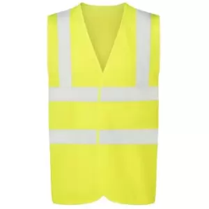 Image of Ultimate Clothing Collection Unisex UCC4 Adult Hi-Vis Vest (L) (Yellow) - Yellow